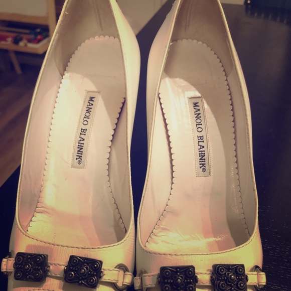 Manolo Blahnik White heels - Picture 1 of 4